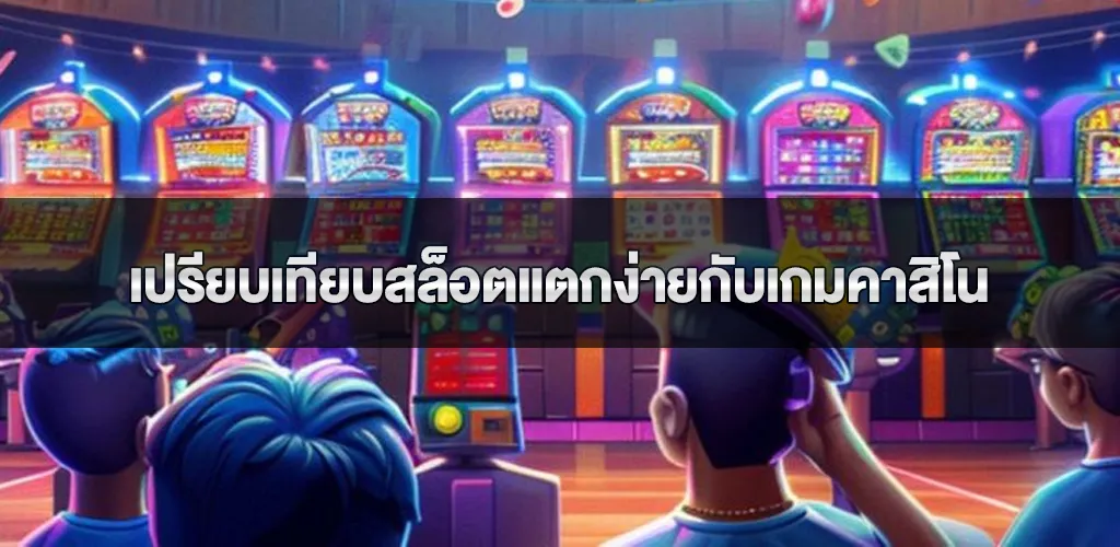 เปรียบเทียบสล็อตแตกง่ายกับเกมคาสิโนอื่นๆ